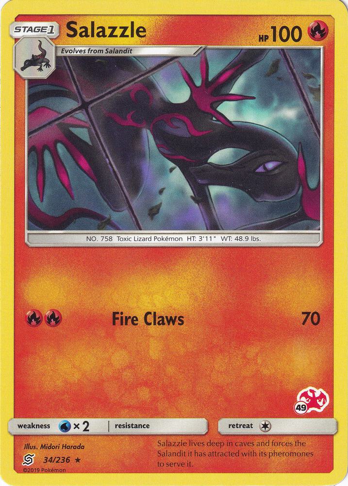 Salazzle - 34/236 (#49 Charizard Stamped)