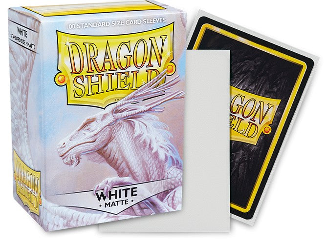 Dragon Shield Sleeves Standard Matte - White 100CT