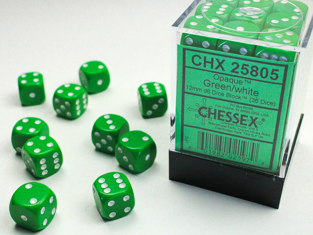 Chessex Solid Color 12mm Mini D6 Dice