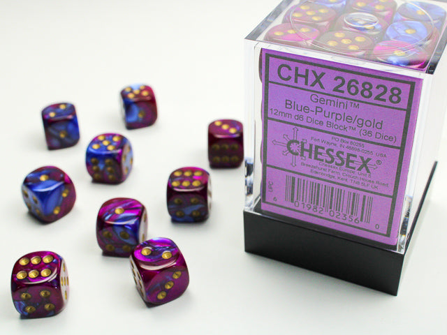 Chessex Dual Color 12mm Mini D6 Dice
