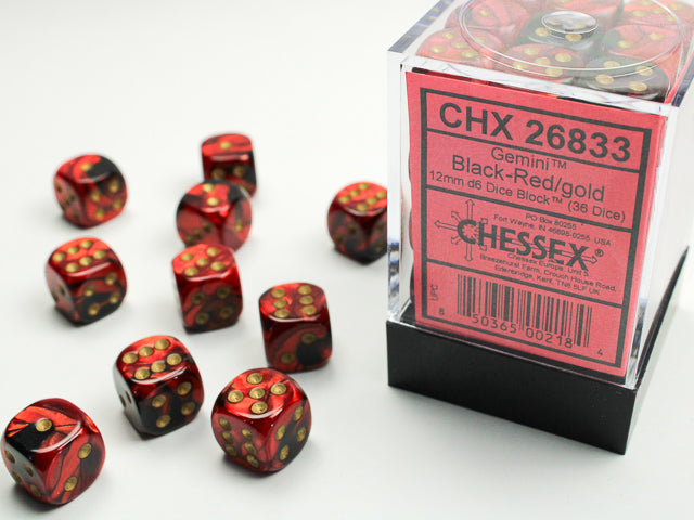 Chessex Dual Color 12mm Mini D6 Dice
