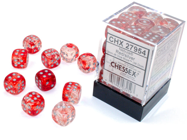 Chessex Dual Color Translucent 12mm Mini D6 Dice