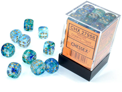 Chessex Dual Color Translucent 12mm Mini D6 Dice