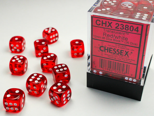 Chessex Translucent 12mm Mini D6 Dice