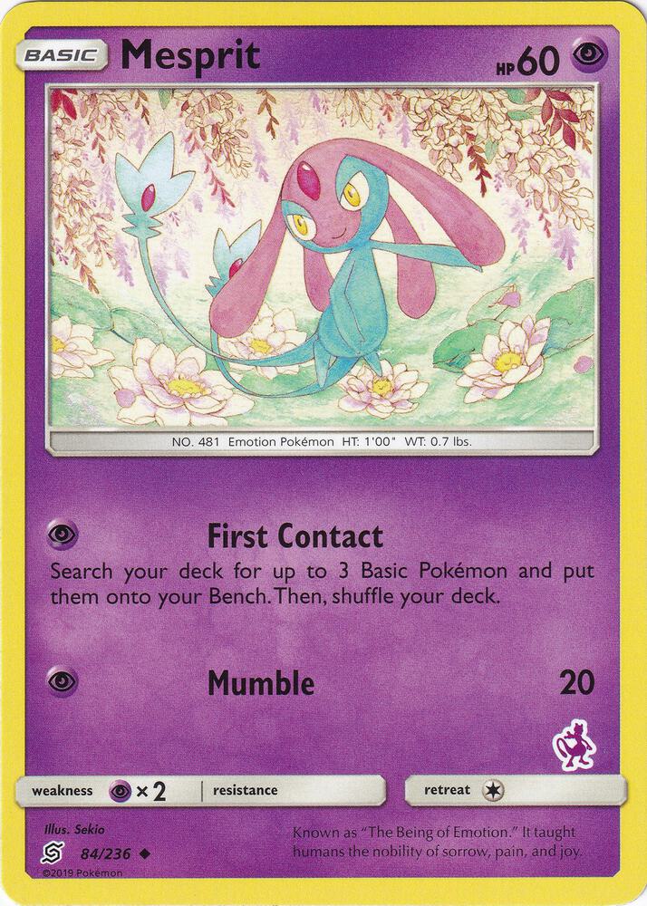 Mesprit - 84/236 (Mewtwo Stamped)
