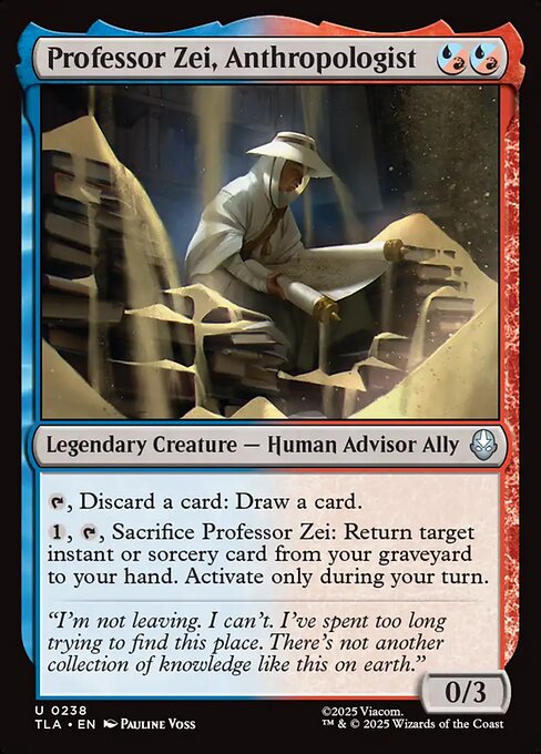 Professor Zei, Anthropologist