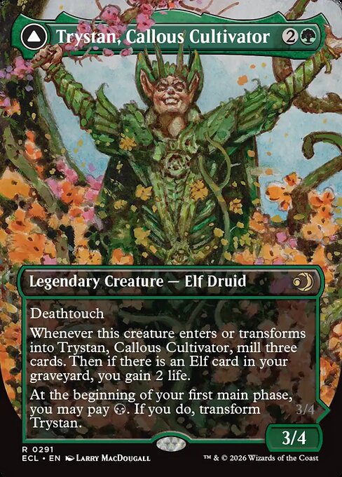 Trystan, Callous Cultivator // Trystan, Penitent Culler