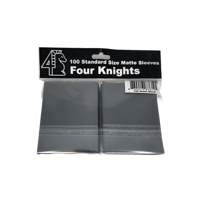 Four Knights Sleeves Standard Matte - Black 100CT