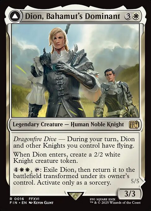 Dion, Bahamut's Dominant // Bahamut, Warden of Light