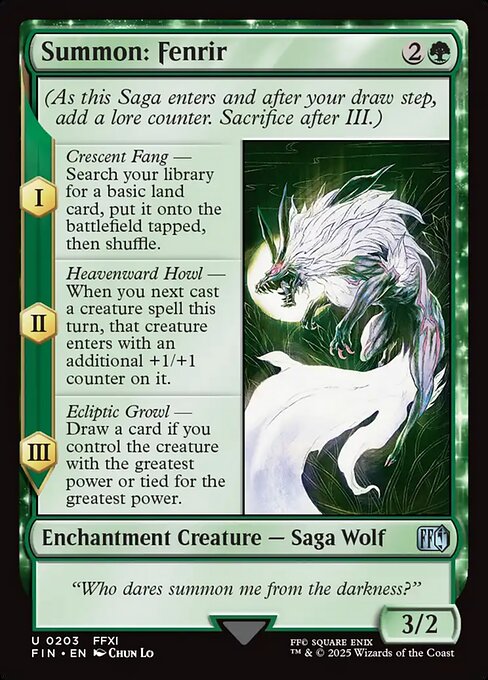 Summon: Fenrir
