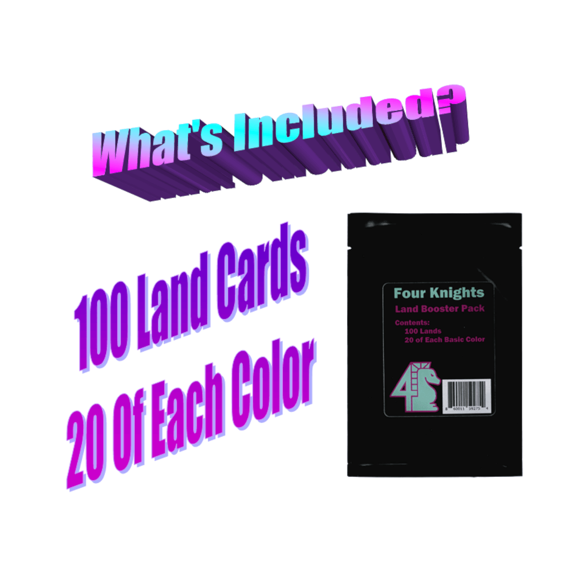 MTG 100 Basic Lands Bundle – 20 Of Each Color – Magic: The Gathering – Lightly Played