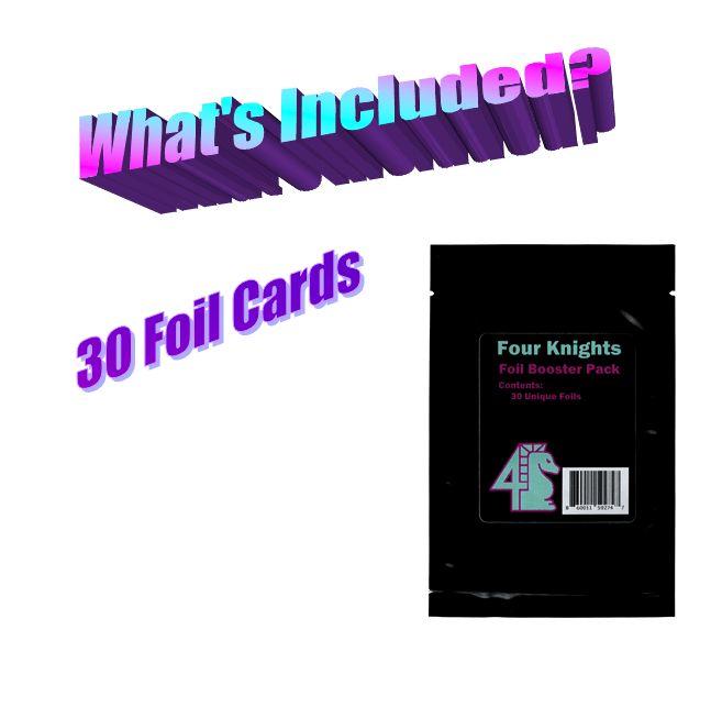 Magic The Gathering Foil Booster Pack - Four Knights Magic The Gathering Foil Booster Pack - Four Knights