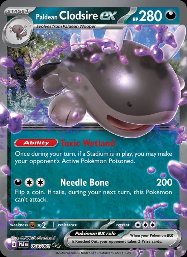 Paldean Clodsire ex - 059/091