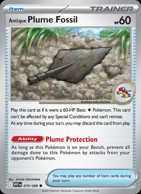 Antique Plume Fossil